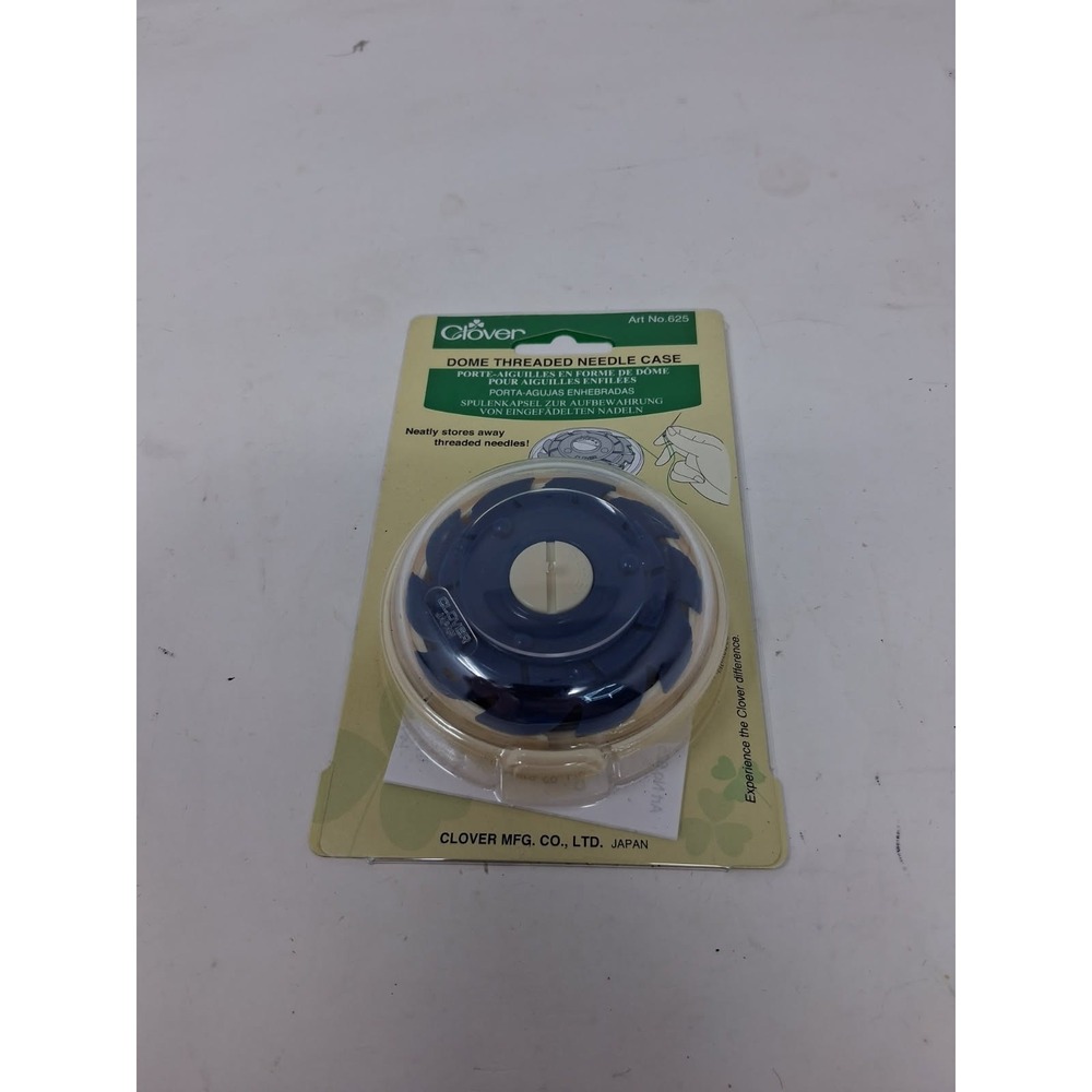 Clover Dome Threaded Needle Case-3"X3"X1" - 625.  W